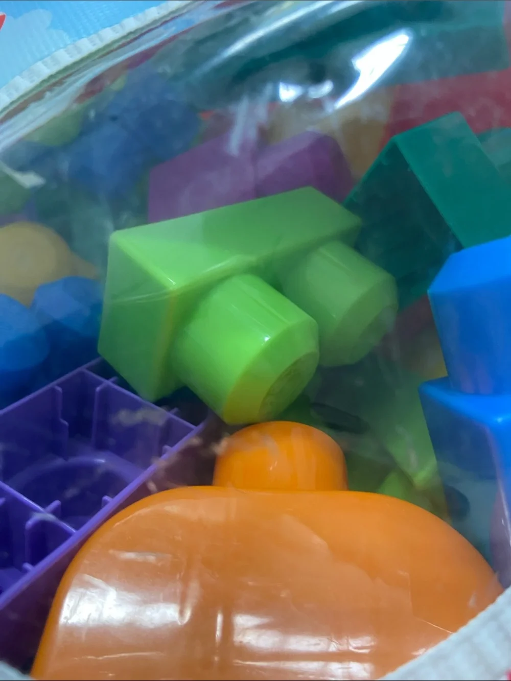 Fisher-Price Mega Bloks Building Bag - Red, Blue, Yellow, Green, Purple, Orange